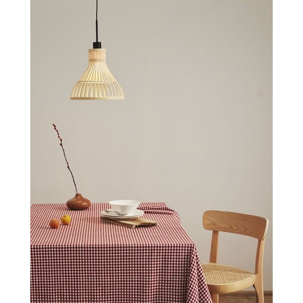 Natúr színű bambusz lámpabúra ø 30 cm Nathaya – Kave Home-image-1