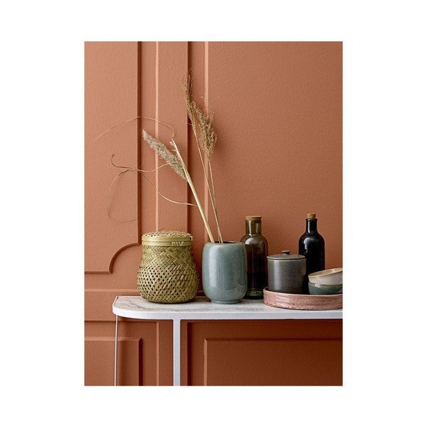 Zöld üvegpalack parafa fedéllel - Bloomingville-image-2