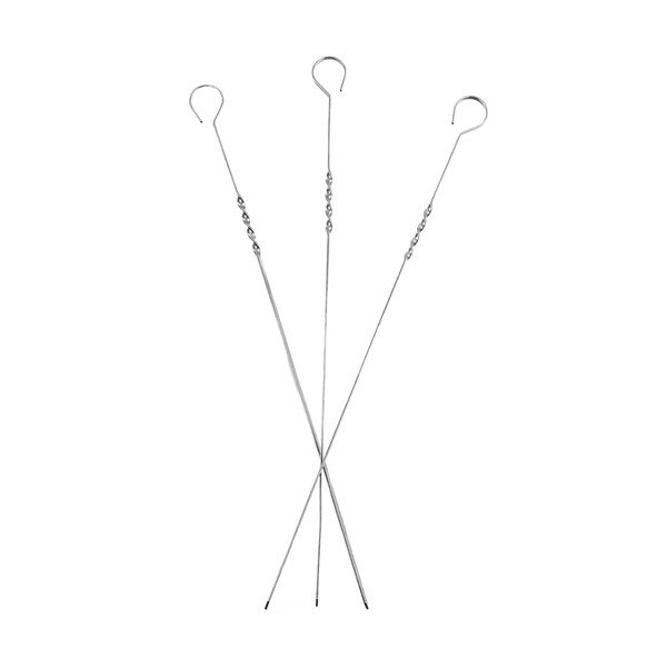 Rozsdamentes acél grillező nyárs szett 10 db-os – Orion