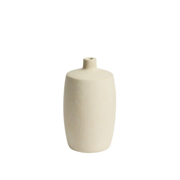 Krémszínű papírmasé váza (magasság 26 cm) Mireni – Kave Home