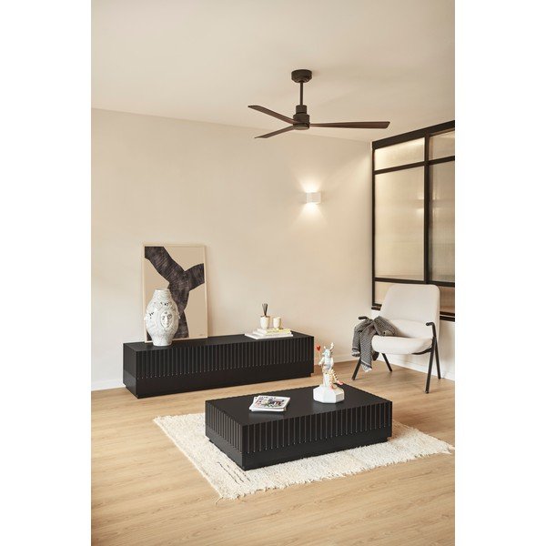 Doric fekete dohányzóasztal 2 fiókkal - Teulat-image-1