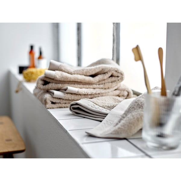 Bézs frottír pamut fürdőlepedő 70x140 cm Comfort – Södahl-image-1