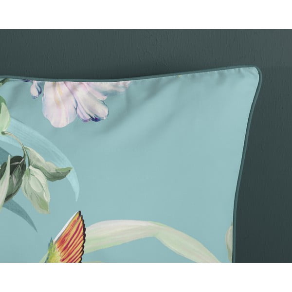 Kék egyszemélyes-hosszabbított pamut-szatén ágyneműhuzat 140x220 cm Fungi – Descanso-image-3