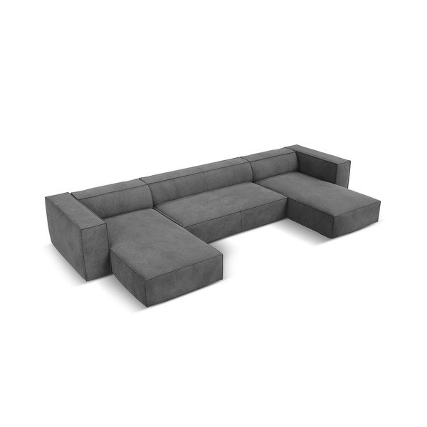 Szürke sarokkanapé ("U" alakú) Madame – Windsor & Co Sofas-image-2