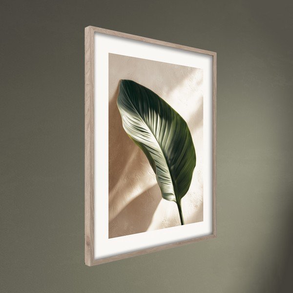 Nyomtatott keretezett kép 50x70 cm Strelizia Leaf – Styler-image-3