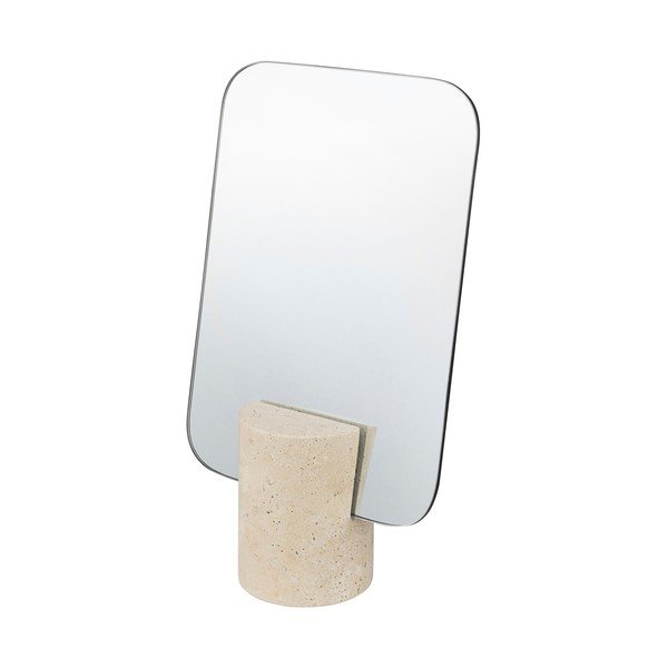 Kozmetikai tükör 18x30 cm Travertine – Mette Ditmer Denmark