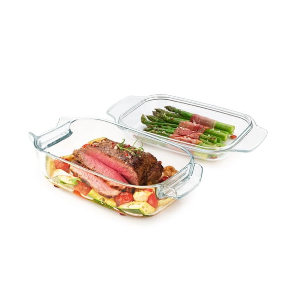 Üveg sütőedény fedővel 19x34 cm GrandChef - Tescoma-image-1