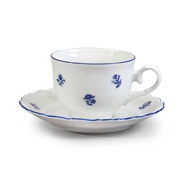 Ophelia porcelán teáskészlet kék virágokkal - Thun-image-1