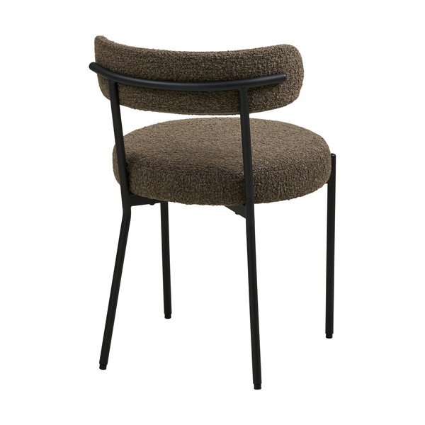 Barna kárpitozott étkezőszék Badalona – House Nordic-image-4