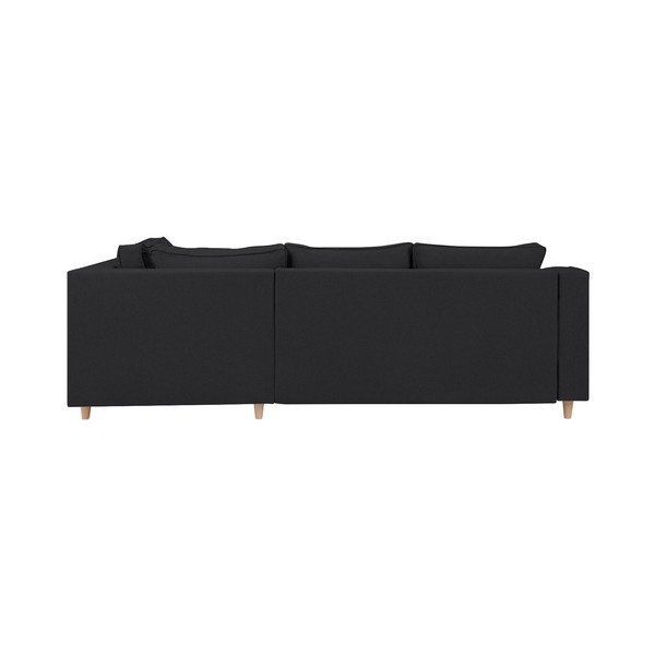 Jonquille sötétszürke négyszemélyes kinyitható kanapé, jobb oldali kivitel - Mazzini Sofas-image-3
