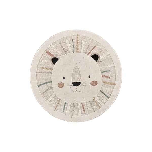 Krémszínű gyerek szőnyeg ø120 cm Clown – Universal