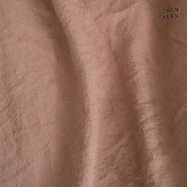 Terrakottabarna gumis len lepedő, 90 x 200 cm - Linen Tales-image-2