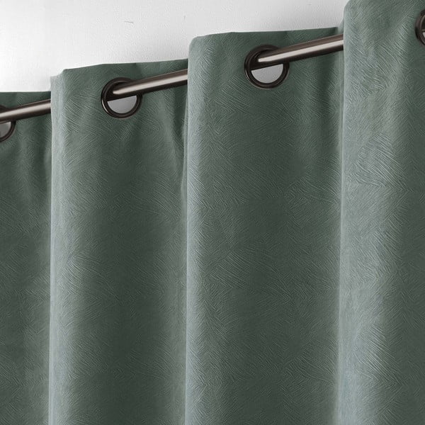 Khaki bársony függöny 140x260 cm Olympe – douceur d'intérieur-image-3