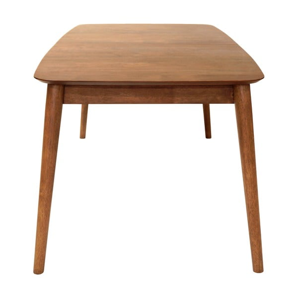 Bővíthető étkezőasztal hosszabbító asztallappal, diófa dekorral 90x180 cm Montreux – Actona-image-4