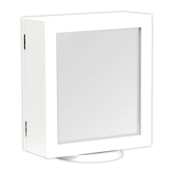 Specchio fehér tükrös ékszertartó állvány, 30 x 35 cm - Mauro Ferretti