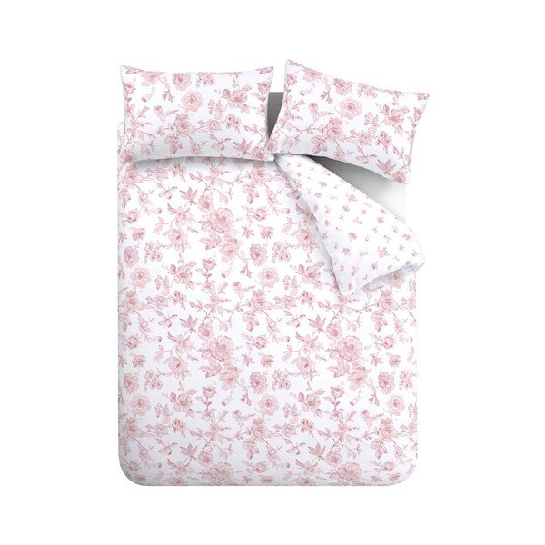 Rózsaszín egyszemélyes ágyneműhuzat 135x200 cm Mirabelle – Catherine Lansfield