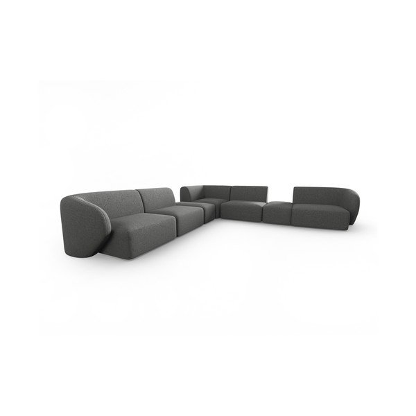 Szürke zsenília sarokkanapé Paolo – Milo Casa