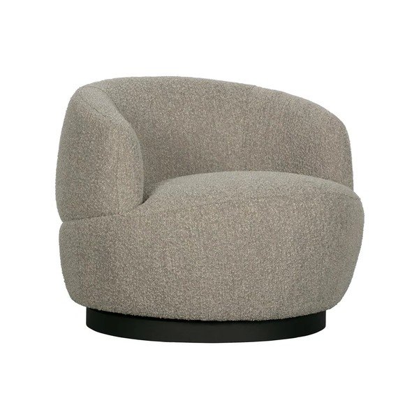 Világosszürke forgó fotel Wolly – WOOOD