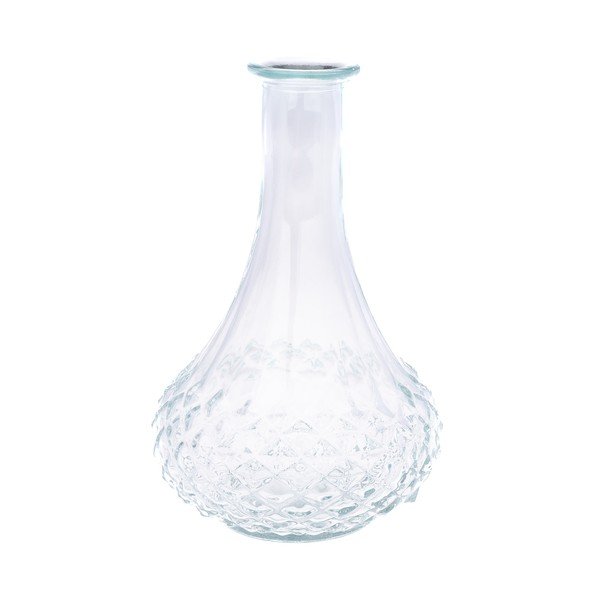 Krémszínű üveg váza (magasság 21 cm) – Dakls