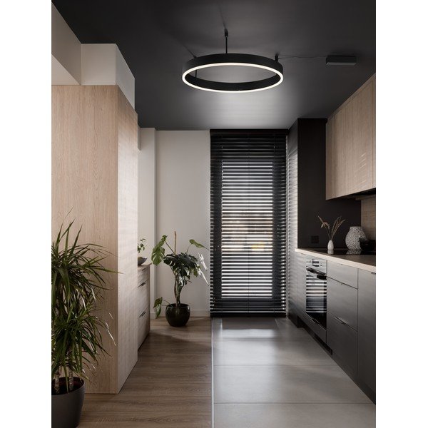 Matt fekete alumínium LED dimmelhető mennyezeti lámpa Motif – Nova Luce-image-1