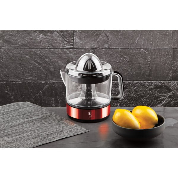 Piros elektromos citrusprés Burgundy Metallic Line - BerlingerHaus-image-1