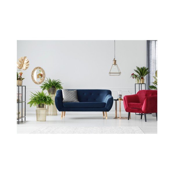 Amelie sötétkék kétszemélyes kanapé - Mazzini Sofas-image-4