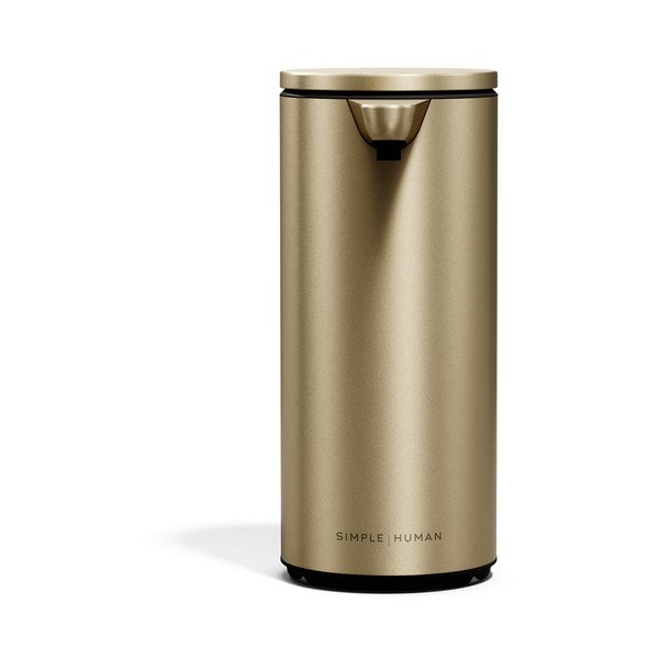 Matt aranyszínű automata acél szappanadagoló 266 ml – simplehuman-image-3