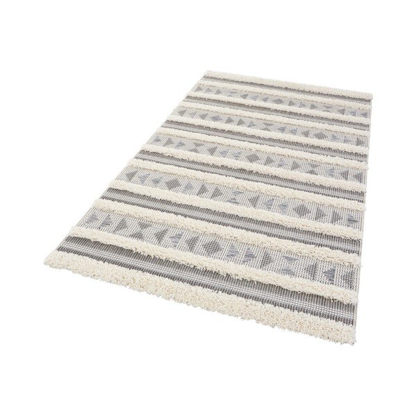 Handira Tribal Stripes szürke szőnyeg, 230 x 155 cm - Mint Rugs-image-1
