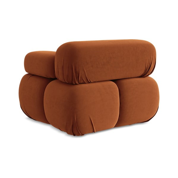 Narancssárga bársony kanapé modul (jobb oldali) Lokua – Makamii-image-4