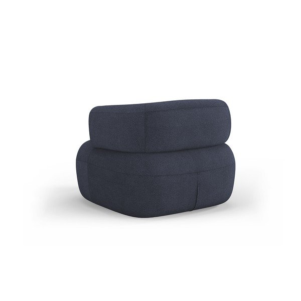 Sötétkék buklé fotel Jenny – Micadoni Home-image-3