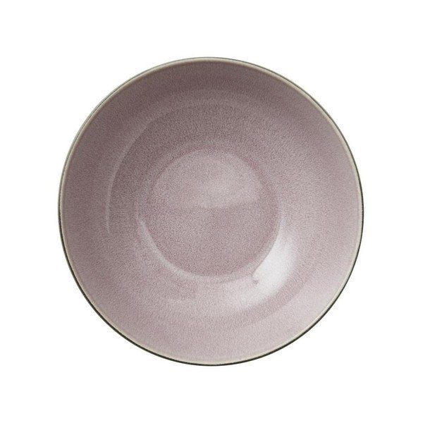 Mensa szürke agyagkerámia salátástál rózsaszín belső zománccal, átmérő 30 cm - Bitz-image-4