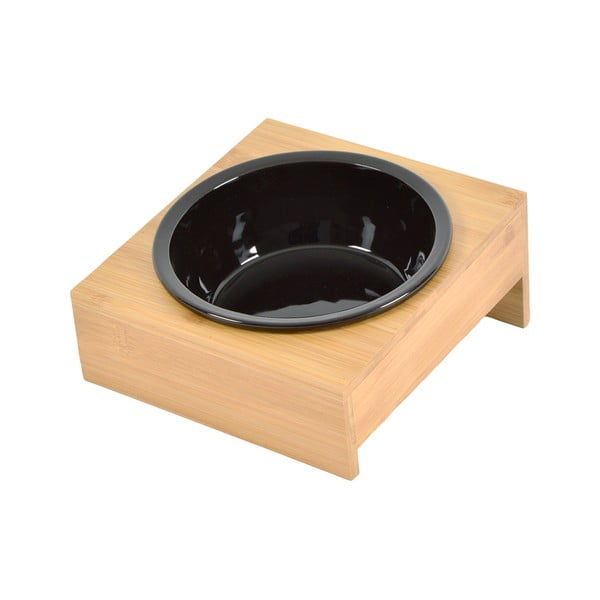 Bambusz tálka állvánnyal kutyáknak ø 16 cm – Love Story