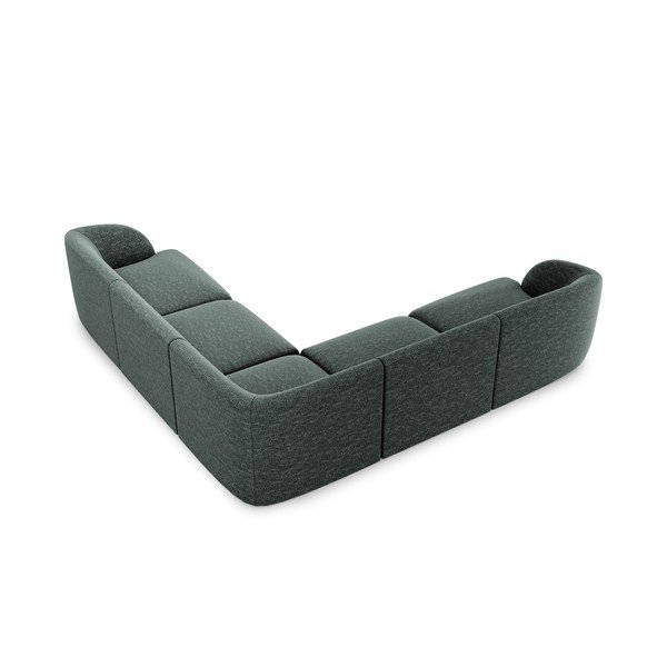 Sötétzöld sarokkanapé Miley – Micadoni Home-image-3
