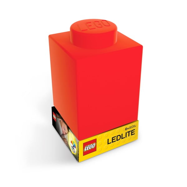 Classic Brick piros szilikon világító éjjeli lámpa - LEGO®