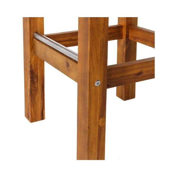 Natúr színű tömörfa kerti bárszék Norah – LDK Garden-image-3