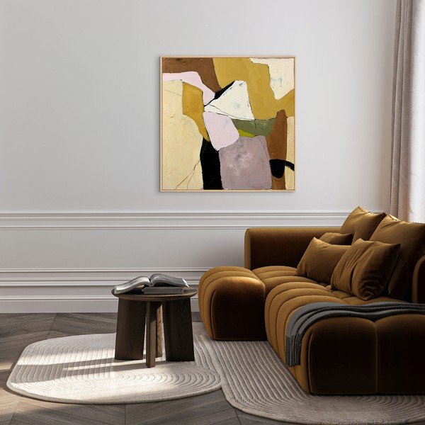 Kézzel festett keretezett-vászon kép 101x101 cm Featured – Malerifabrikken-image-1