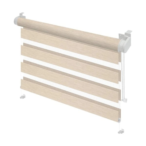 Krémszínű nappali-éjszakai roló 57x150 cm Zebra Silvalin – Gardinia-image-1