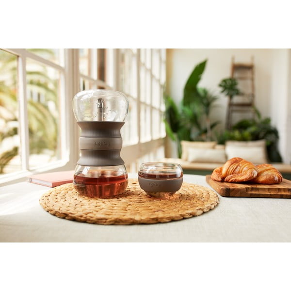 Világosbarna üveg teáskanna szűrővel 500 ml – Lékué-image-2