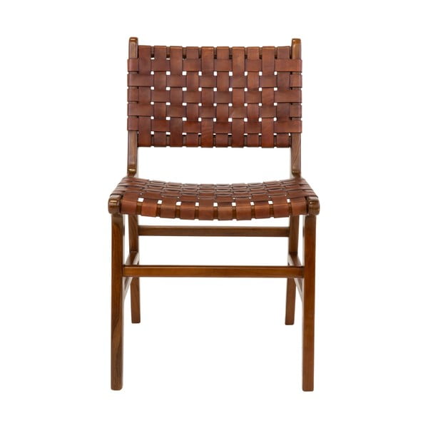 Barna teakfa étkezőszék szett 2 db-os Perugia – House Nordic-image-2