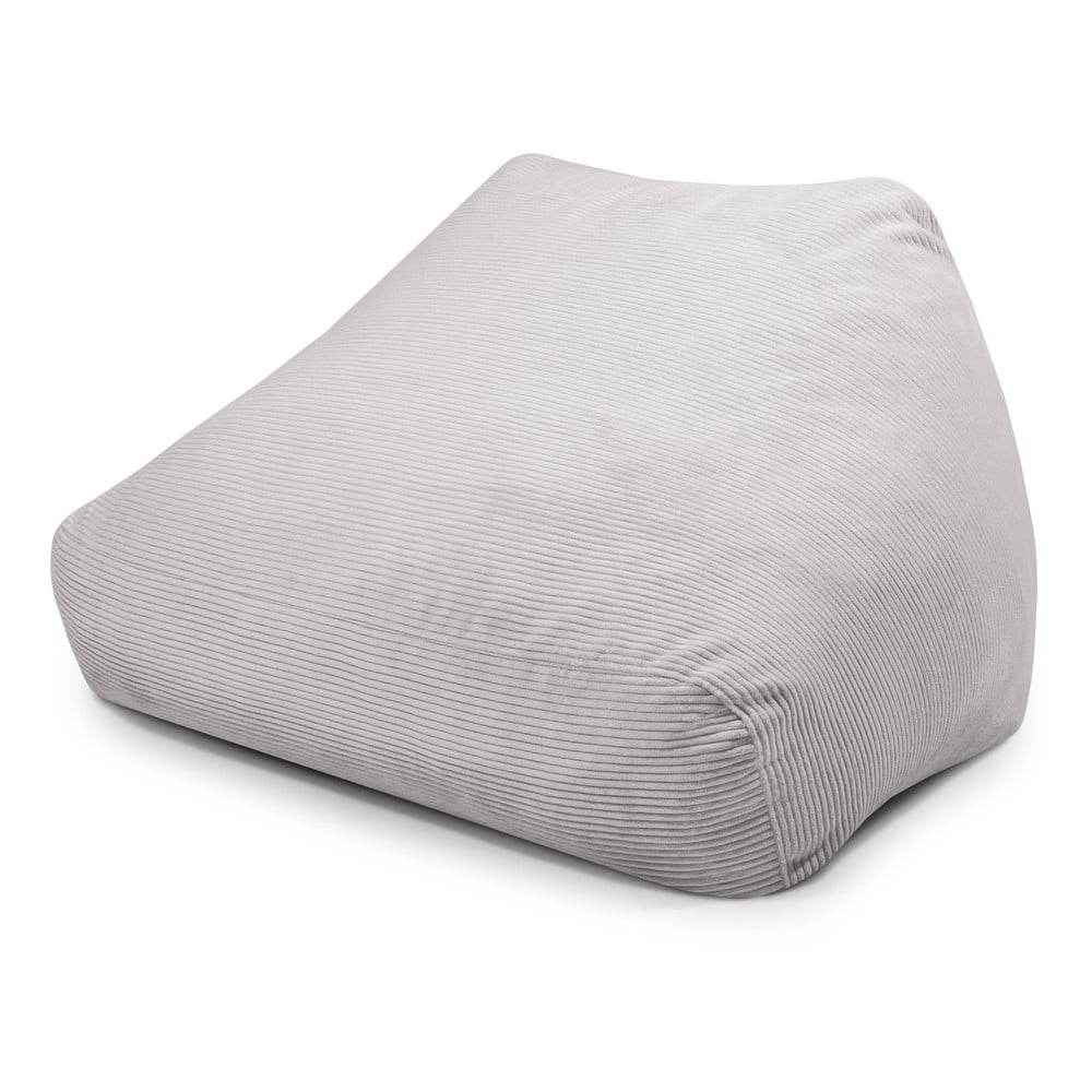 Világosszürke kordbársony babzsákfotel Sofa Snug  SLOWDOWN