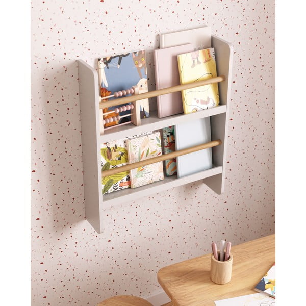 Fehér többszintes gyerek polc 50 cm Gopi – Kave Home-image-3