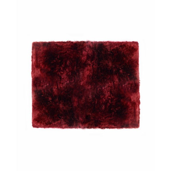 Zealand Sheep piros bárányszőrme szőnyeg, 130 x 150 cm - Royal Dream