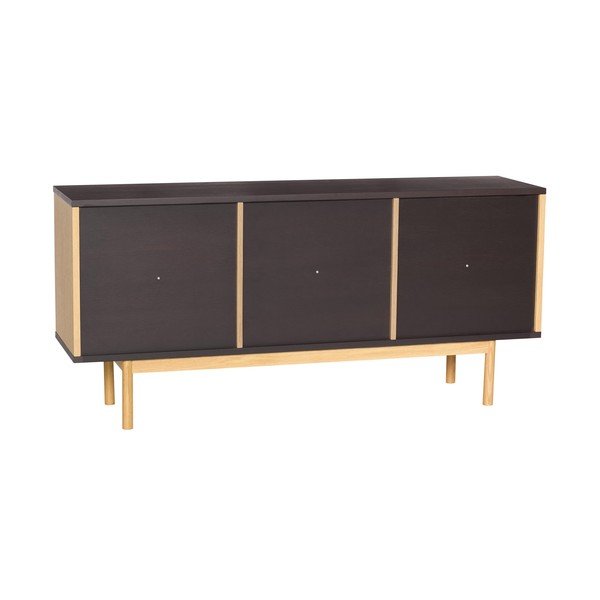 Barna komód tölgyfa dekorral 140x65x35 cm Dual – Hübsch-image-4