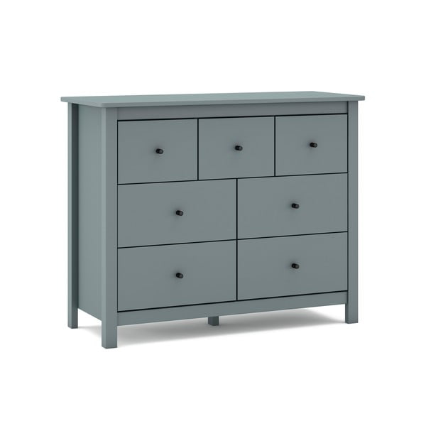 Szürkészöld borovi fenyő komód 110x80x40 cm Misti – Marckeric-image-2