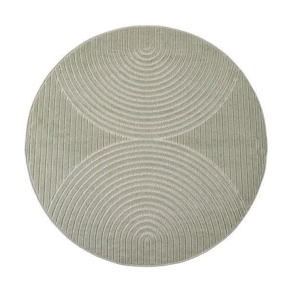 Zöld kerek kültéri-beltéri szőnyeg ø 160 cm Nova 1201 – Ayyildiz Carpets