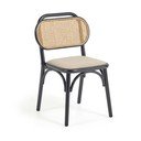 Fekete-bézs étkezőszék Doriane – Kave Home