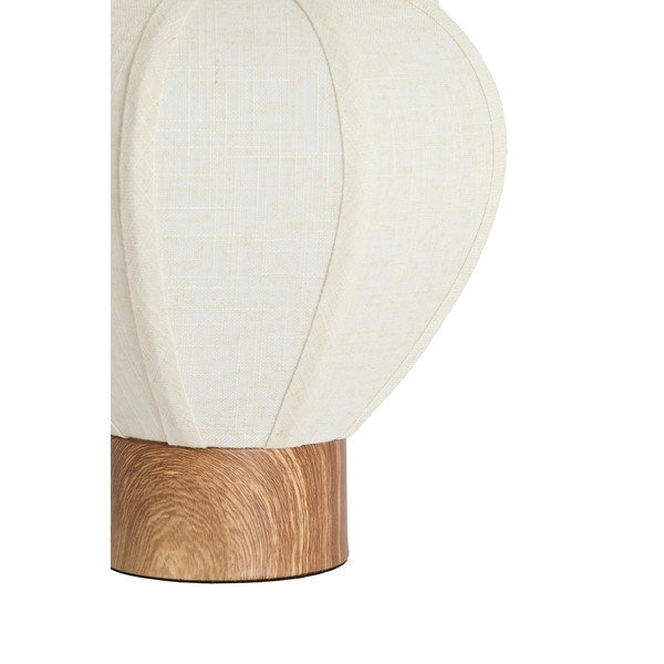 Krémszínű fém asztali lámpa textil búrával (magasság 23,5 cm) Kyzo – Light & Living-image-2