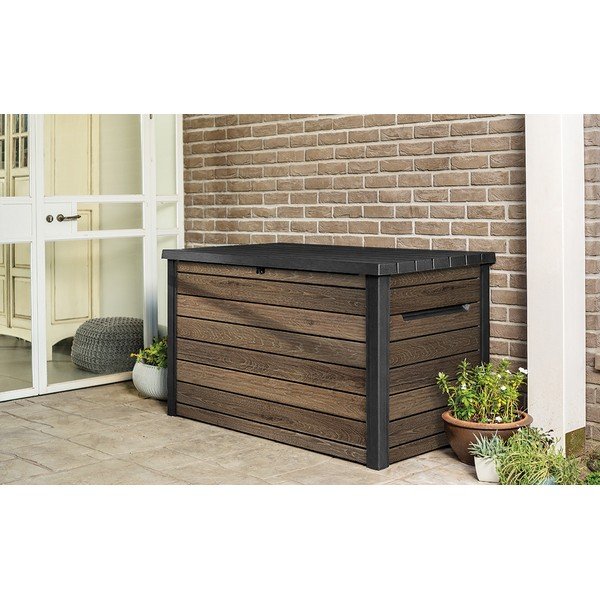 Barna műanyag kerti tárolódoboz Signature – Keter-image-1