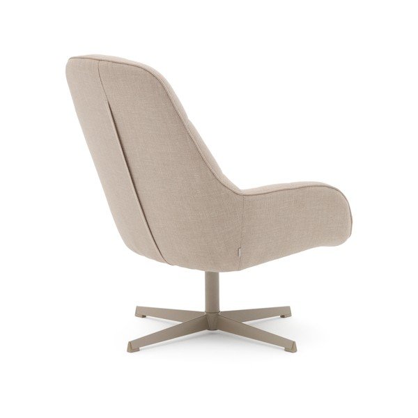 Bézs forgó fotel Jaspe – Kave Home-image-4