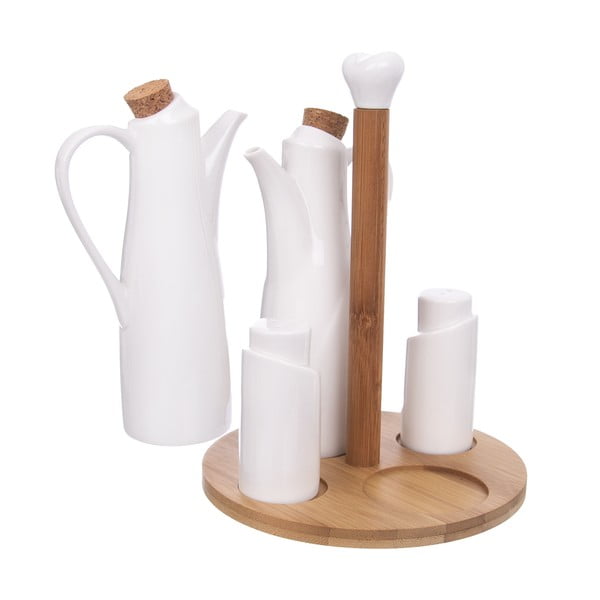 Porcelán ecet- és olajtartó készlet Whiteline – Orion-image-1